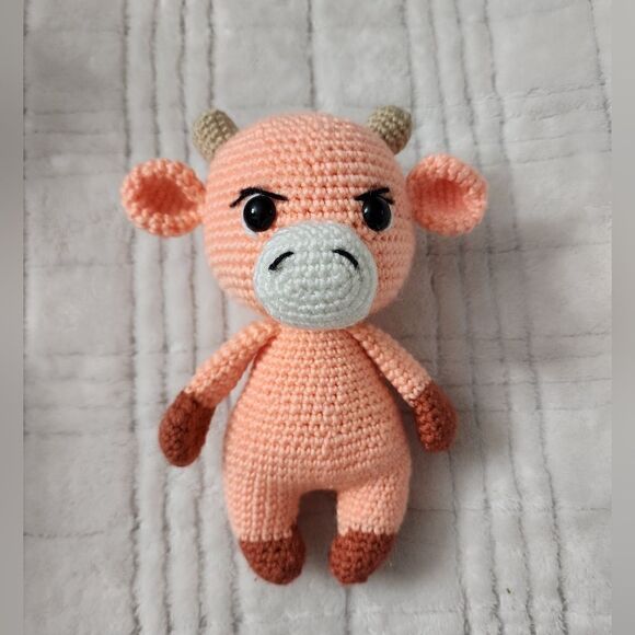 Handmade Crochet Cow - Picture 1 of 3